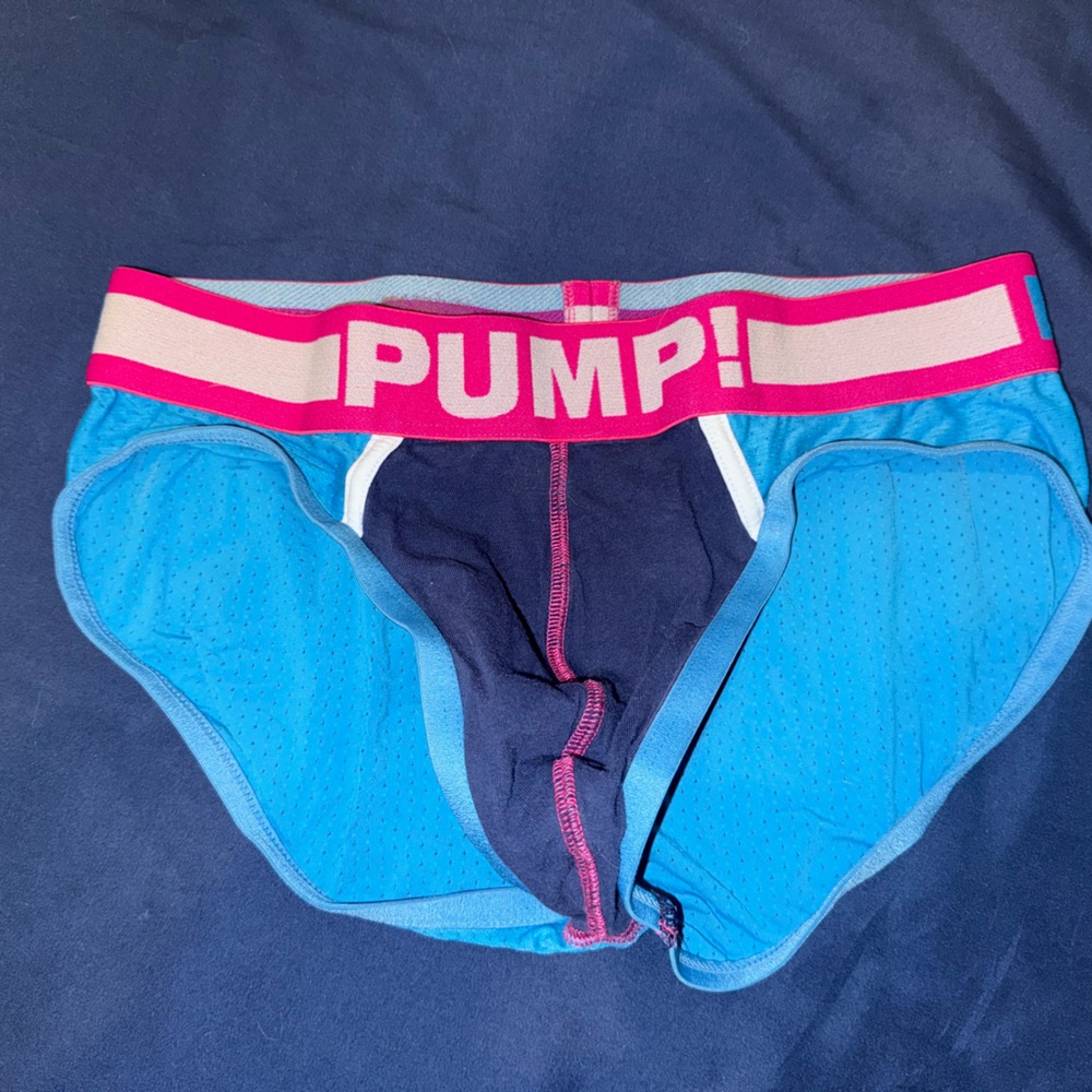 PUMP! Blue and Pink Gay Men's Briefs